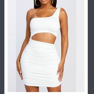 HONEYBUM ONE SHOULDER DRESS